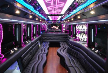 Dallas 50 Passenger Party Bus Interior